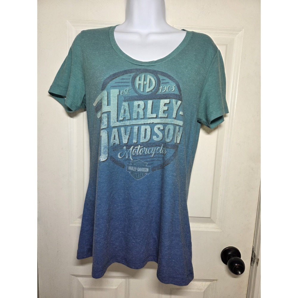 Harley-Davidson SS Women's Scoop Neck Ombre‎ T-Shirt Barnett El Paso, Tx M